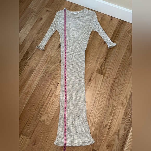 Veronica Beard Richie Rib Knit Midi Dress Space Dyed Sand Multi Size Medium - Picture 10 of 12